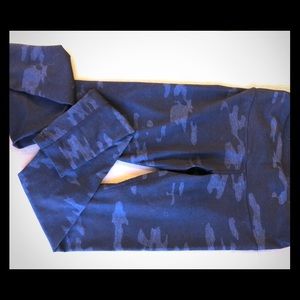 Lululemon | Blue Camo Wunder Under Tight